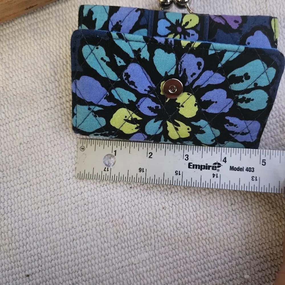 Vera bradley indigo pop coin purse wallet combo - Picture 2 of 8
